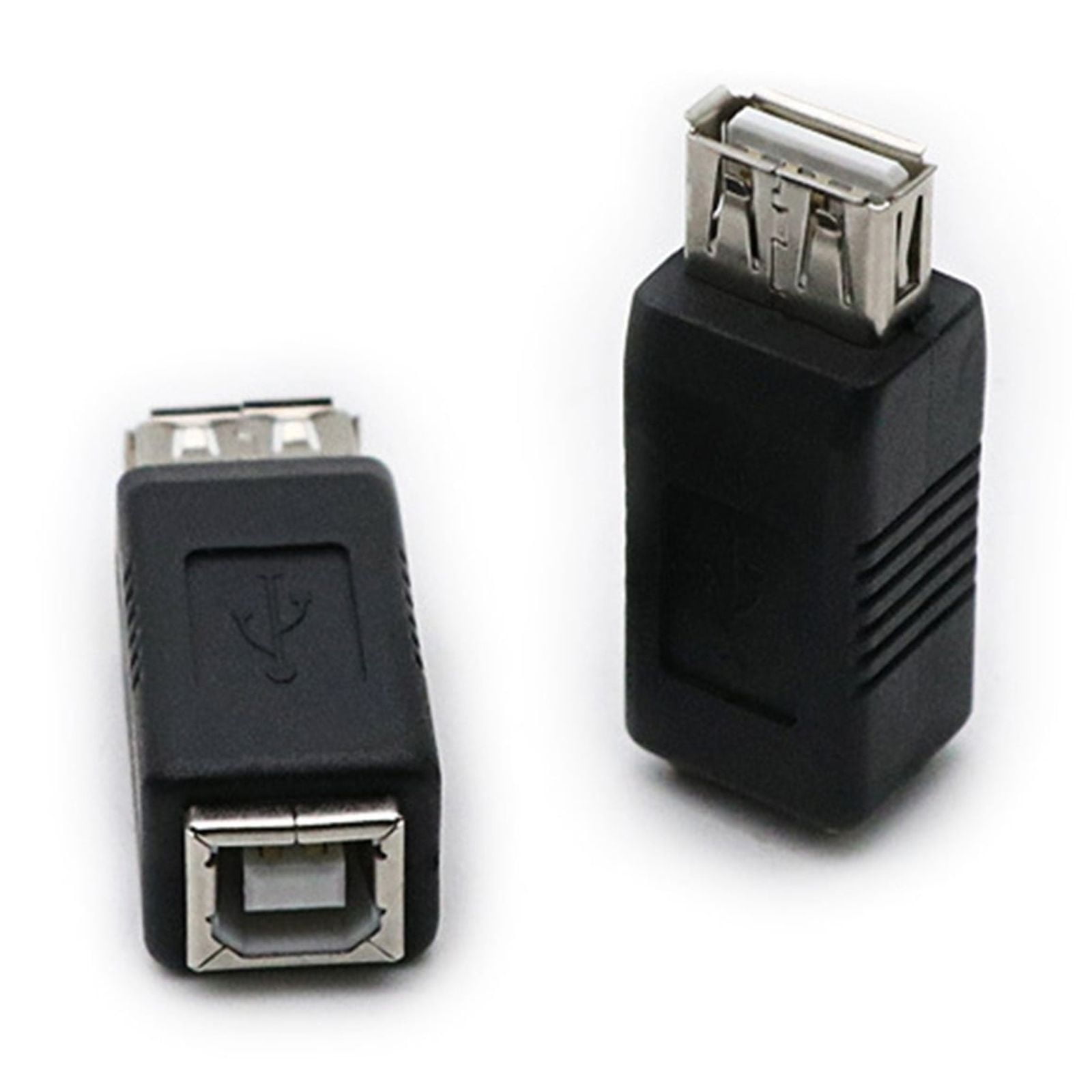 Pack of 2 USB2.0 A Female to Type B Female Adapter for Data Transfer ...