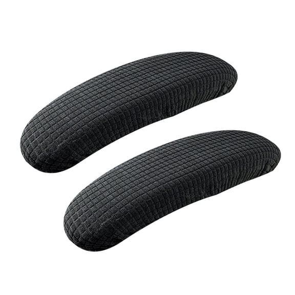 Pack of 2 Universal Fit Chair Arm Protectors Ergonomic Comfort Office Use