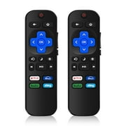 (Pack of 2) Universal Remote Control for Roku TV, Replacement for Onn/for Insignia/for TCL/for Philips/for LG Roku Series Smart TVs
