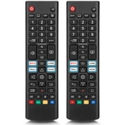 Pack of 2 Universal for LG Smart TV Remote Control Replacement, Compatible with All LG LED/LCD/OLED//QNED/UHD Smart TVs AKB76040302