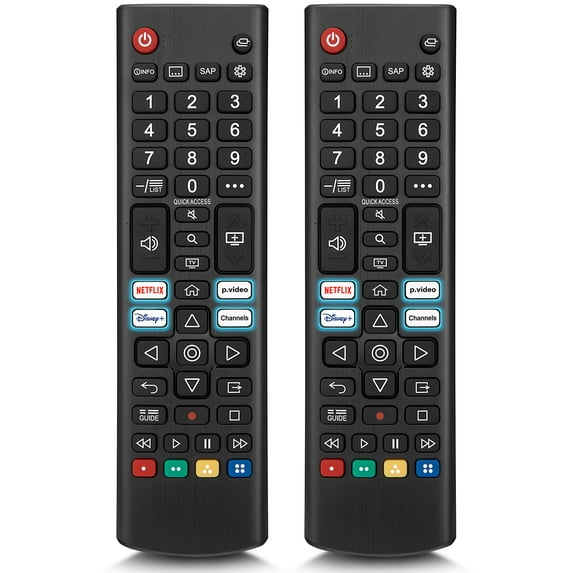 (Pack of 2) Universal for LG Smart TV Remote Control Replacement, Compatible with All LG LED/LCD/OLED//QNED/UHD Smart TVs (AKB76040302)