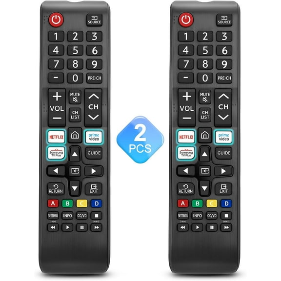 【Pack of 2】 Universal for Samsung-TV-Remote-Control Replacement,Compatible with All Samsung Smart Frame QLED LED 7 Series TVs
