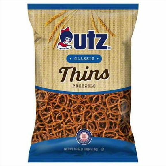 Pack of 2 - Utz Extra Thin Pretzels, 16 oz