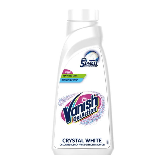 Pack of 2 Vanish Crystal White 800ml Fabric Whitener Detergent Add-On Liquid Stain Remover
