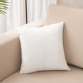 thumbnail image 1 of Pack of 2 Velvet Pillow Covers Decorative Square Pillowcase Soft Solid Cushion Case for Sofa Bedroom Outdoor 12 x 12 Inch BlackWhite, 1 of 1
