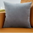 thumbnail image 1 of [IN2XZT62-1-BLUE] Set of 2 Velvet Throw Pillow, Decorative Pillowcases Solid Colors (With/Without Inserts), 1 of 10
