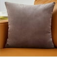 thumbnail image 1 of [IN2XZT62-1-BLUE] Set of 2 Velvet Throw Pillow, Decorative Pillowcases Solid Colors (With/Without Inserts), 1 of 10