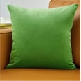 thumbnail image 1 of [IN2XZT62-1-BLUE] Set of 2 Velvet Throw Pillow, Decorative Pillowcases Solid Colors (With/Without Inserts), 1 of 10