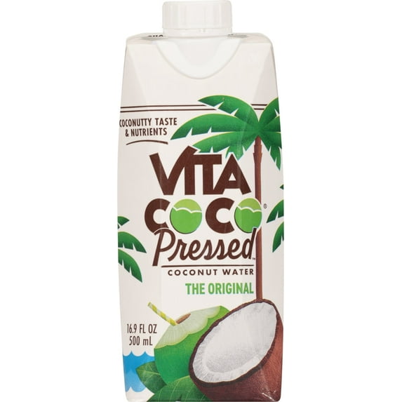 Pack of 2 Vita Coco Pressed Coconut Bottled Water, 16.9 fl oz (Package May Vary)