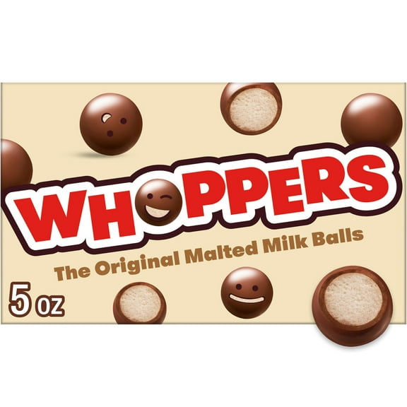 Pack of 2 WHOPPERS Malted Milk Balls Candy Box, 5 oz