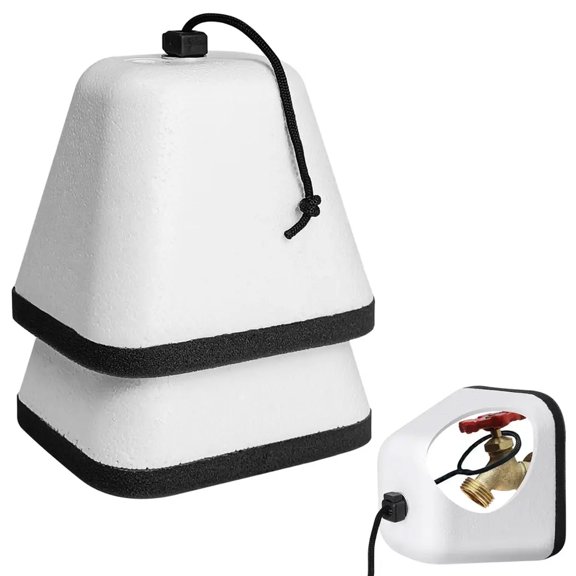 Pack of 2 Weather Resistant Insulating Faucet Cover Insulation Cover for Harsh Winter Conditions Suitable for Camping