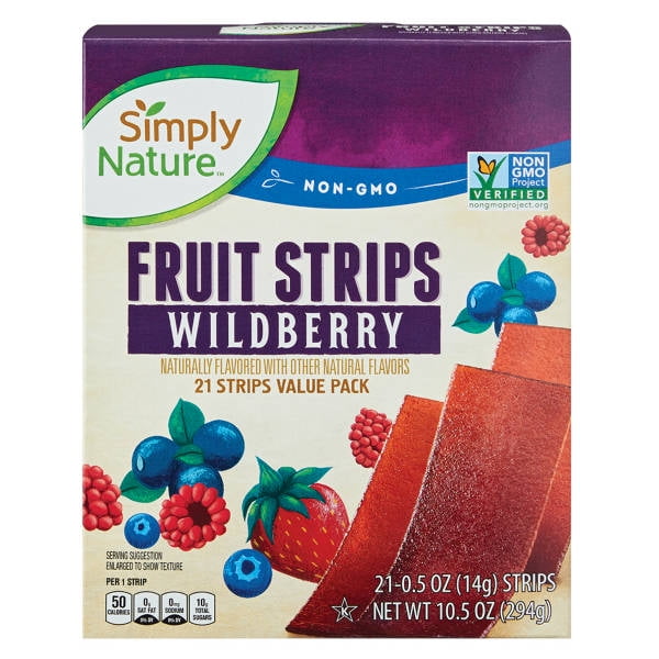 Pack of 2 - Wildberry Fruit Strips, 21 count Package May Vary