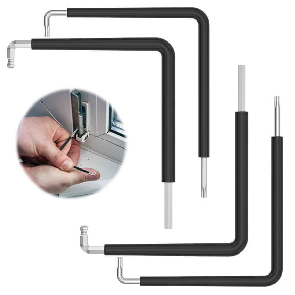 Pack of 2 Window Adjustment Tool with Heat Shrink Film Window Adjustment Tool Set with Ergonomic Handle for Indoor or Outdoor