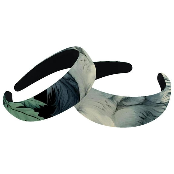 Pack of 2 Wolf Headbands for Washing Face or Facial, Skincare Makeup Headbands for Face Washing, Skin Treatment