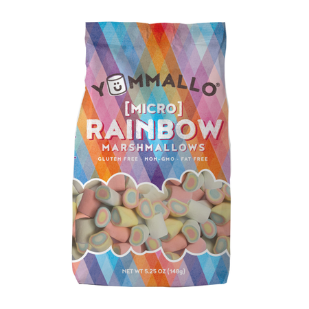 Pack of 2 Yummallow Micro Rainbow Marshmallows, 5.25 oz