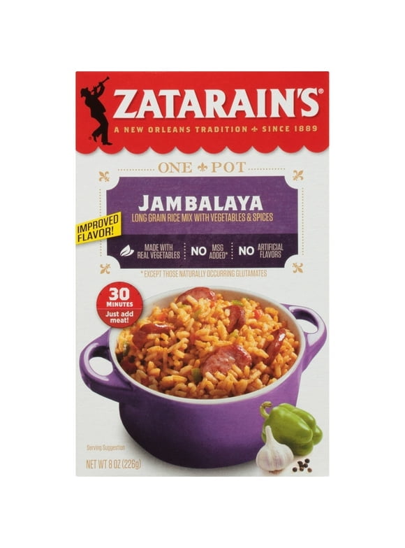 Pack of 2 Zatarain's Jambalaya Rice, 8 oz GlutenFree Packaged Meals
