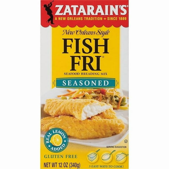 Pack of 2 Zatarain's Seasoned Fish Fri Seafood Breading Mix, 12 oz