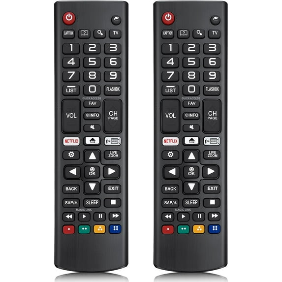 【Pack of 2】 for Smart TV Remote Control Replacement,Universal for All Smart TVs