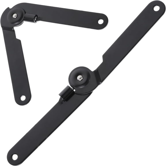 Pack of 2 strong Iron Lid Support Heavy Duty 180 Degree Rotating Folding Hinges for Cabinet Door Furniture Hardware