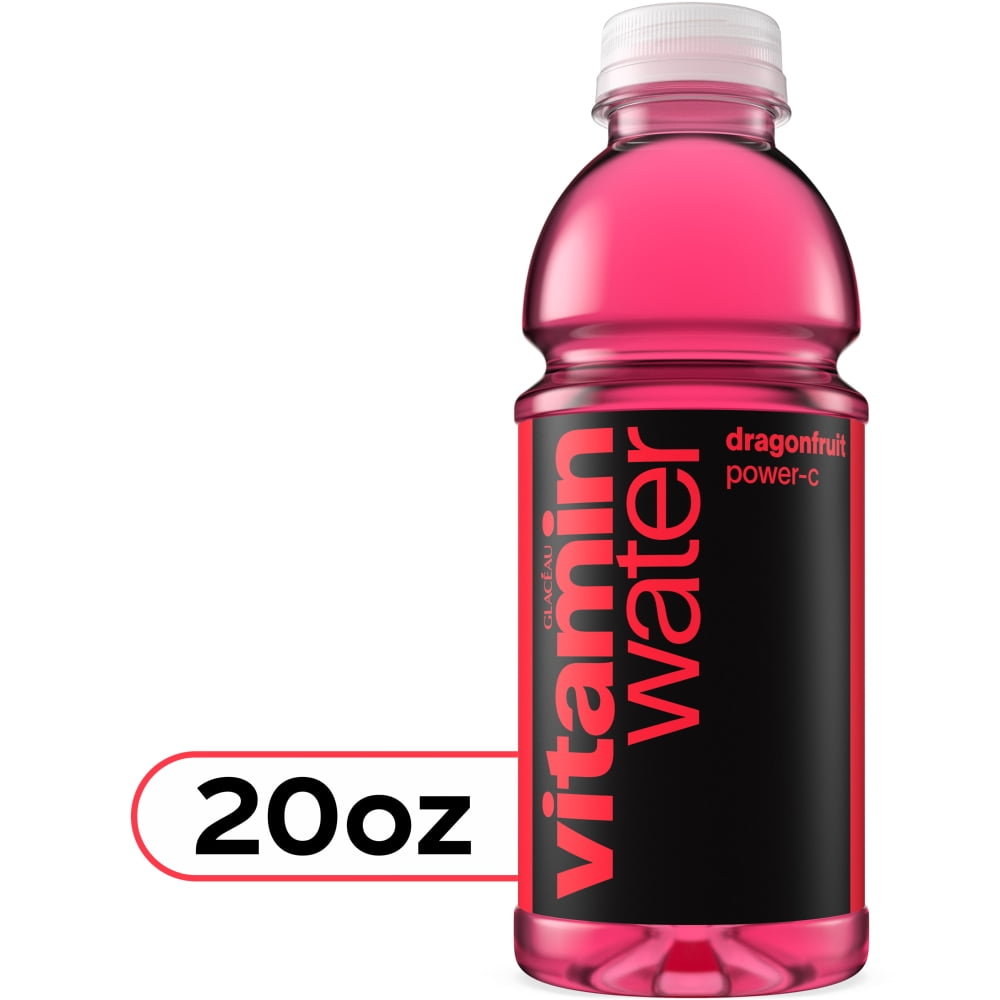 Pack of 2 vitaminwater Power-C Dragonfruit Flavored Bottled Water Beverage, 20 fl oz (Package May Vary)