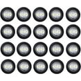 thumbnail image 1 of (Pack of 20)3/4 Inch Mount White LED Clearance Bullet Marker lights, Side LED marker lights for trailer Truck RV Car Bus Van, 1 of 12