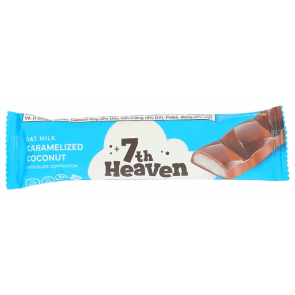 (Pack of 20) 7th Heaven Chocolate Bar Caramelized Coconut 1.6 oz
