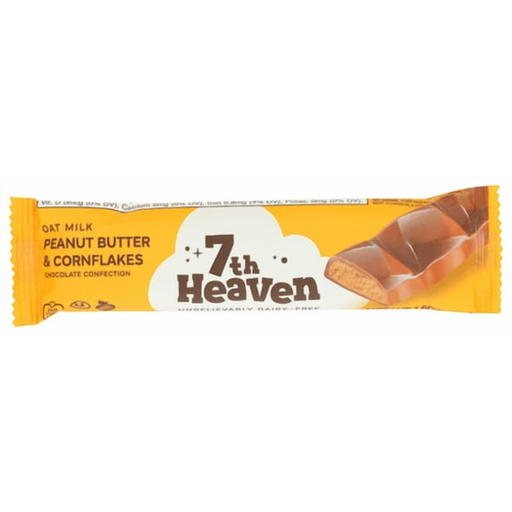 (Pack of 20) 7th Heaven Chocolate Bar Peanut Butter Cornflakes 1.6 oz