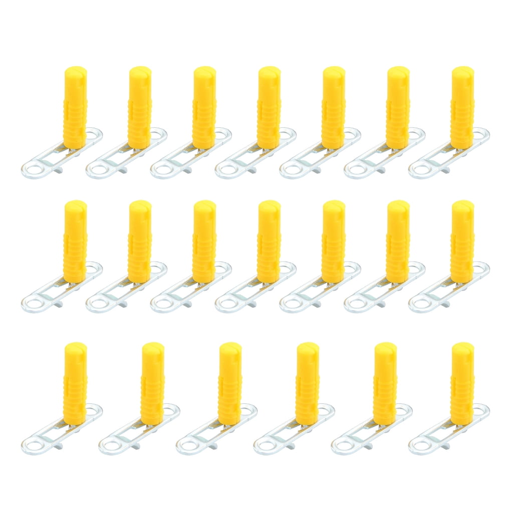 Pack of 20 Adjustable Plastic Cabinet Connectors Invisible Sliding ...