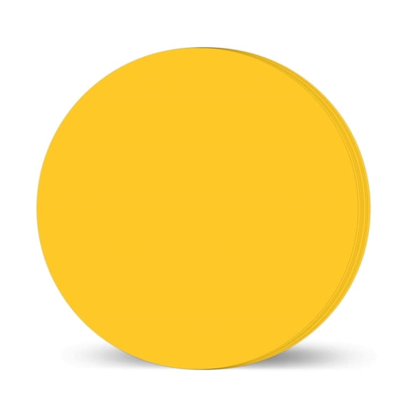 Pack of 20 Assorted Color Round Cutouts Paper Cut Outs for , Classroom Decoration and