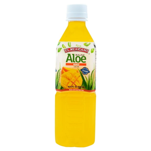 (Pack of 20) El Mexicano Aloe Vera Mango Beverage 16.9 Fo