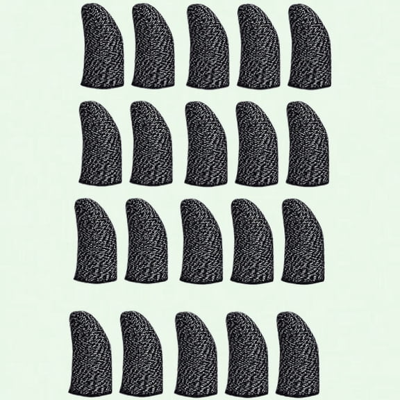 Pack of 20 Gaming Finger Cases, Touchscreen Thumb Covers, Finger Sleeves for Mobile Phone Games