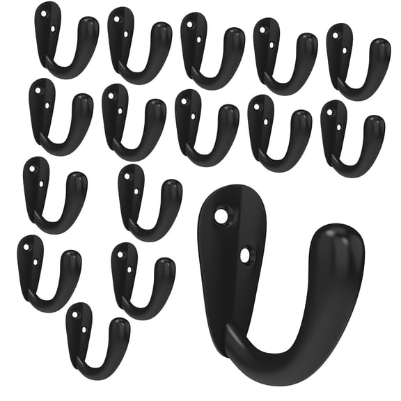 Pack of 20 Heavy Duty Wall Hook Waterproof Rustproof for Versatile Home Storage Coat Jackets Robes Bags Purses