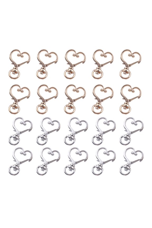 Pack of 20 Innovative Rotating Keychains Featuring Unusual Forms for Quick Key Access and Versatile Decorative Uses