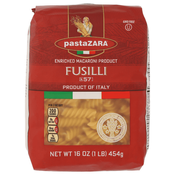 (Pack of 20) Pasta Zara Fusilli Pasta 16 oz