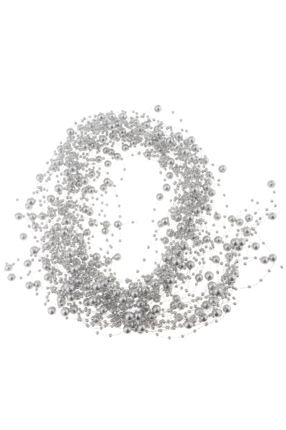 Pack of 20 Pearls Beads String Garland Wedding Headpieces Dress decoration of cake DIY Material 1.2m