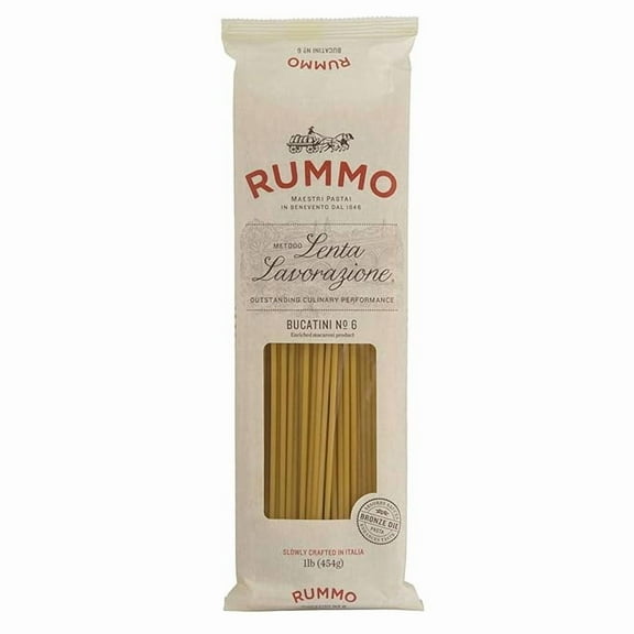 (Pack of 20), Rummo Italian Pasta Bucatini No. 6, 1 lb