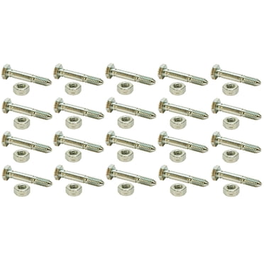 20 Pack Shear Pin Bolts & Nuts For Ariens Snowblowers – Replaces 52100100, 00659100