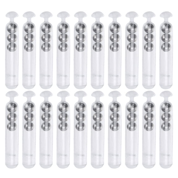 Pack of 20 Sound Rattles Fly Tying Baits Making Accessory for Hard Baits Fly Fishing Lure Jigs Rattles Insert Tube