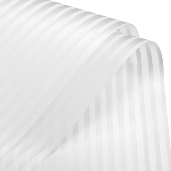 Pack of 20 Striped Matte Flower Wrapping Paper 23.6x23.6 Inch Waterproof White