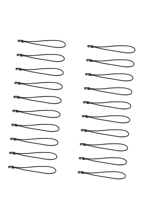 Pack of 20 Sturdy Elastics Hook Straps for Tarpaulin Tents Cargo Securing