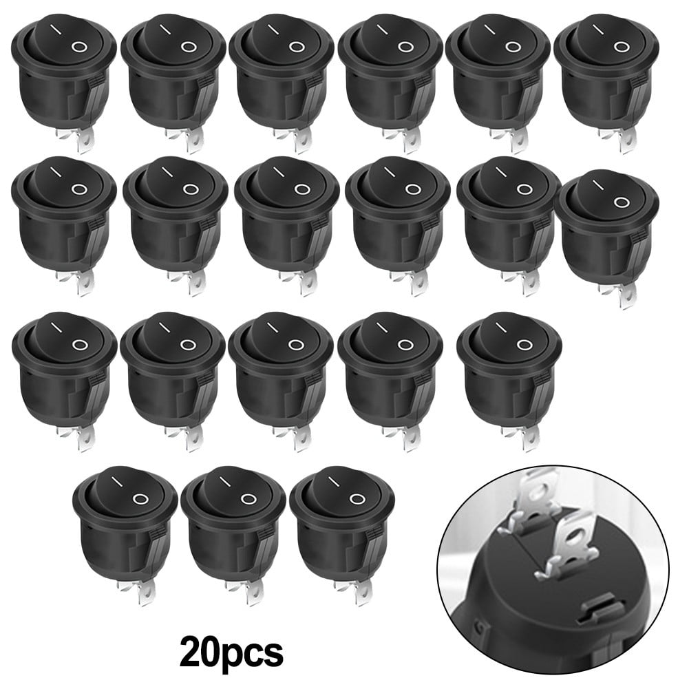 Pack Of 20 Toggle Switches 12 V On/Off Switch 2 Pin for Car Lamp Switch ...