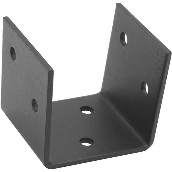 Pack of 20 black metal mounting brackets, supports 24 and 26 wood hurricane ties, for ceiling beams, wood framing, and structures