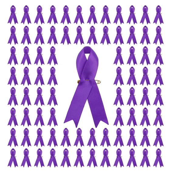 Pack of 200 Charity Brooch Pins Ribbon Pins Bulk Fundraising Lapel Pins Buttons