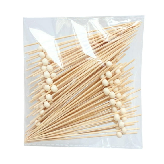 Pack of 200 Disposables Fruit Skewer Bamboos Skewers for Appetizers and Snacks