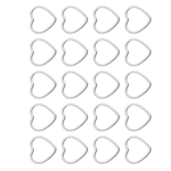 Pack of 20PCS Alloy Heart Shape Findings Charms For Jewelry Bracelet Necklace Earrings Making Craft