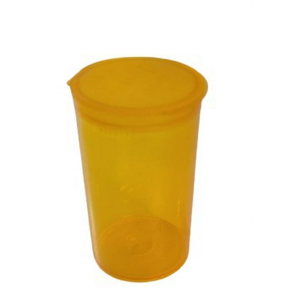 Pack of 225-Amber 19Dram Pop Top Vial Child Resistant Cap Rx Vial Medical Grade Pill Box Herb Container