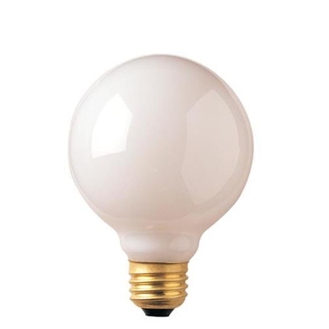 Pack of (24) 25 Watt Dimmable White G25 Incandescent Light Bulbs with Medium (E26) Base  2700K Warm White Light