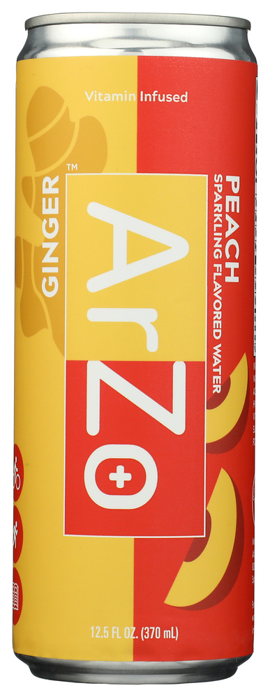 (Pack of 24) Arzo Water Vitamin Ginger Peach 12.5 Fo