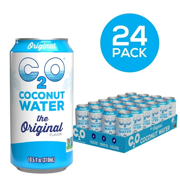 (Pack of 24) C2O Pure Coconut Water, 10.5 oz