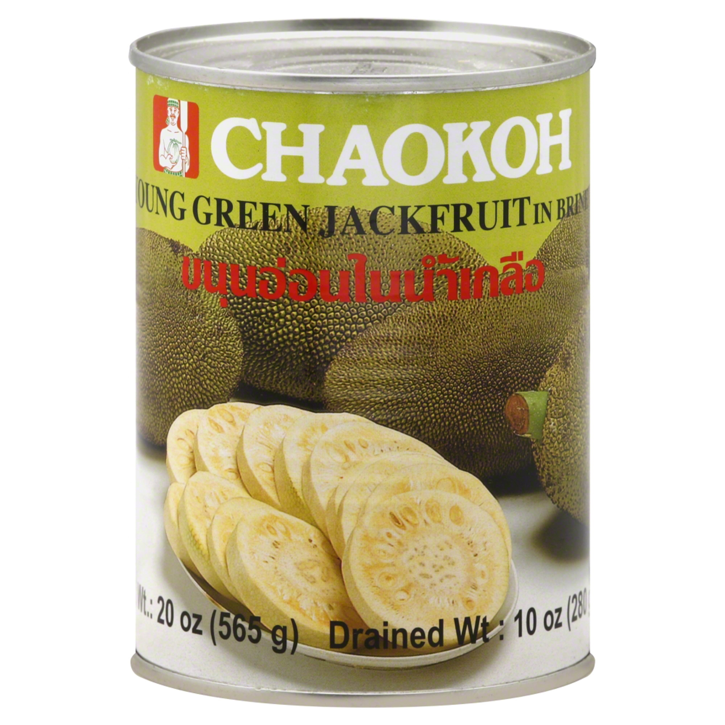 Pack of 24, Chaokoh Young Green Jackfruit in Brine, 20 oz